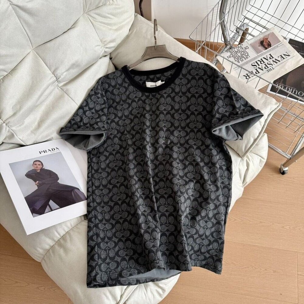 NWT COACH  Women Men's Unisex Black  T Shirt Organic Cotton